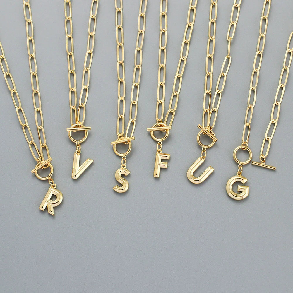 Riley Letter Initial Necklace