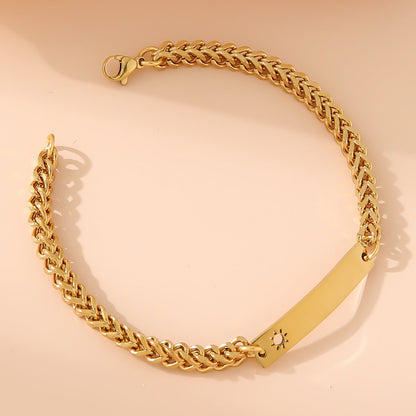 Harmony Golden Sun and Moon DIY Engraved Bracelet