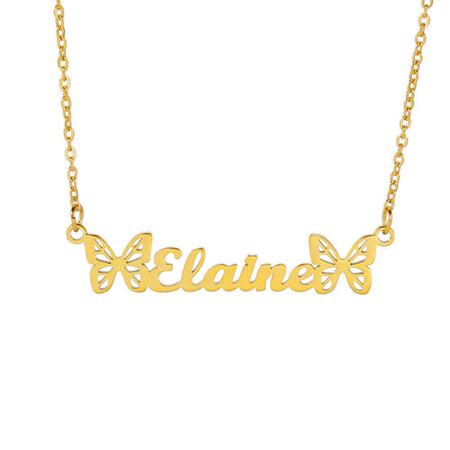 Nova Butterfly Name Necklace