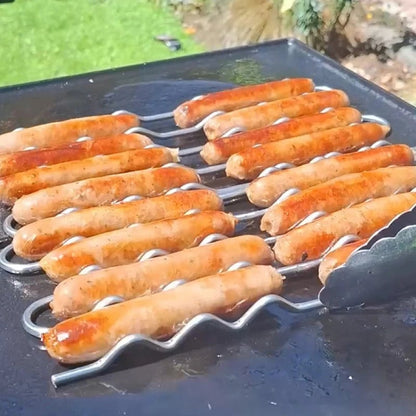🔥 Grill Master Sausage Roller Rack — Perfect Hot Dogs Every Time! 🌭✨