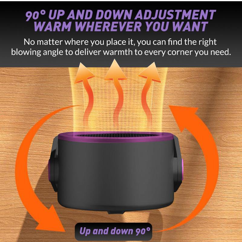 Heater Outdoor & Desktop Portable Heater—2025 New Hot Air Blower Mini Radiator Energy Efficient Winter Warmer Warmth Convenience Compact Design Low Energy Consumption