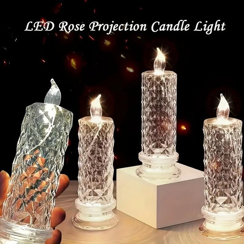 ✨ LED Crystal Candle Lights by LBMLBM™ – Long-Lasting, Elegant Tabletop Lighting for a Romantic Ambiance in Any Room 💖