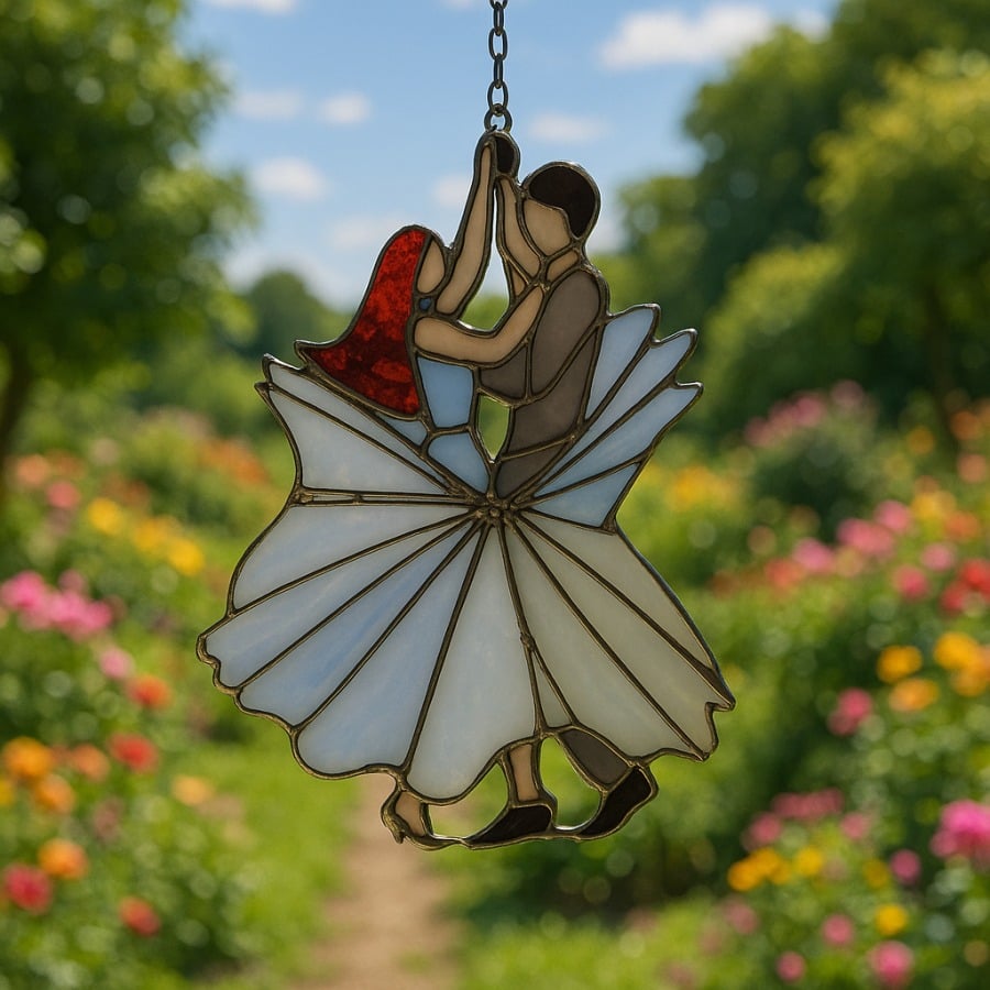 🔥LAST DAY 49% OFF -💃🤘 Handmade Stained Glass Spinner