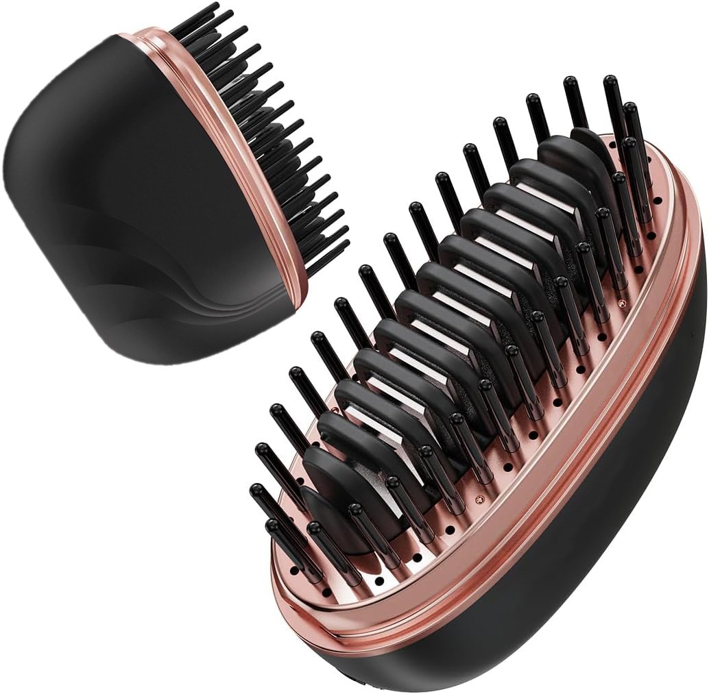 ✨ Mini Cordless Hair Straightener Comb for Bangs – Perfect for Travel & On-the-Go Styling!