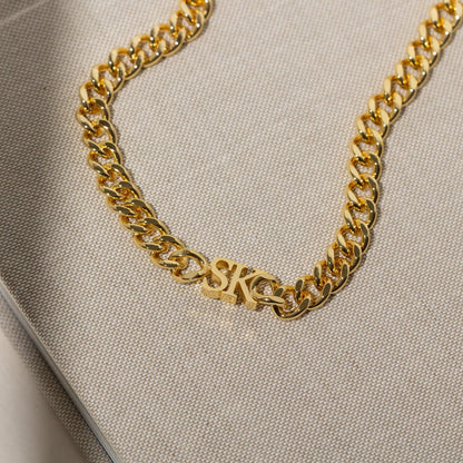 Luka Initials Cuban Chain