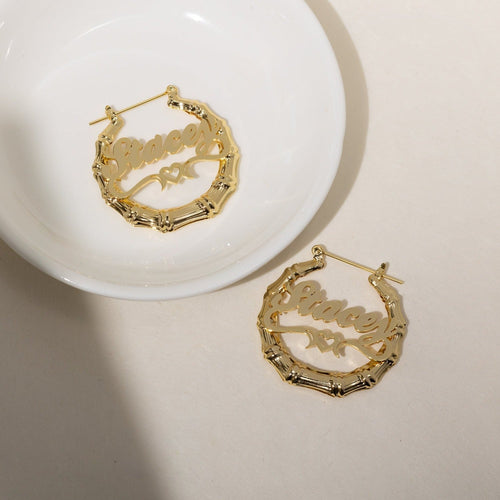 Lorelai Bamboo Hoop Earrings