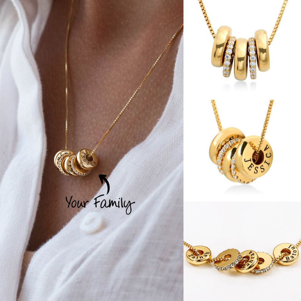 Peyton Personalized Beaded Necklace