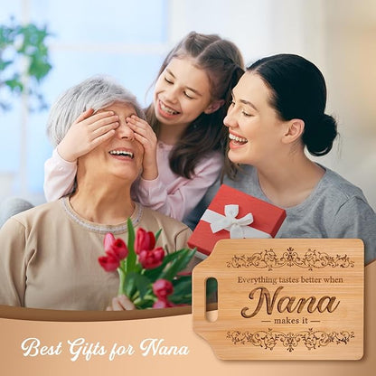 🎄❤️The Perfect Nana Gift: An Engraved Bamboo Cutting Board She'll Treasure