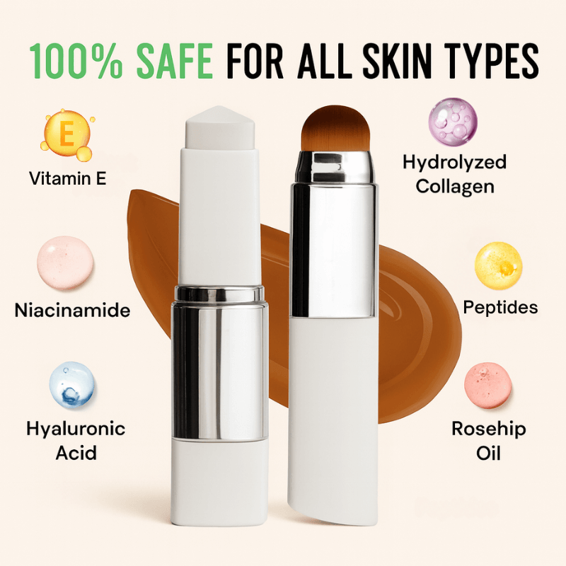 🔥LAST 3 HOURS: 50% OFF! ✨ Color-Adapting Cream Stick – Flawless Skin in One Swipe (Skincare + Makeup)