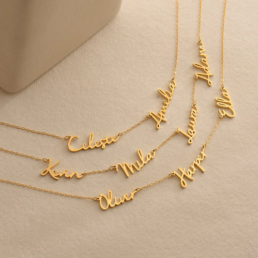 Hazel Multi-Name Pendant Necklace