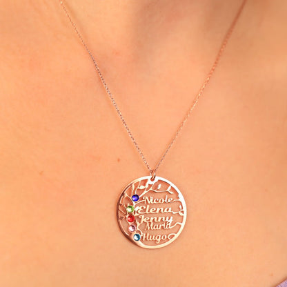 Brooklyn Customizable Heartfelt Family Tree Necklace