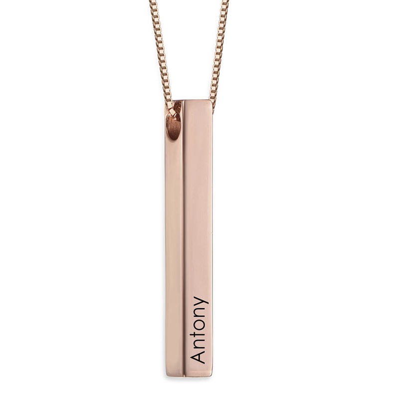 Astrid Personalized 3D Bar Necklace