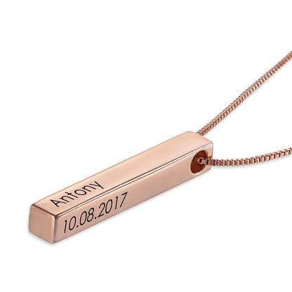 Astrid Personalized 3D Bar Necklace