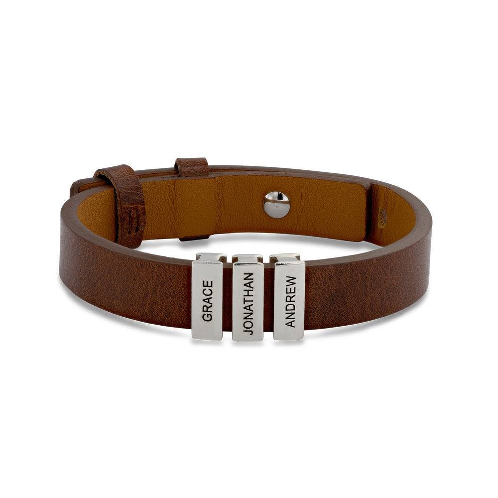 Macy Voyage Men's Brown Leather Bracelet