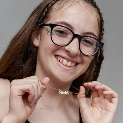 Amelia Twinkle Girls Name Enamel Necklace