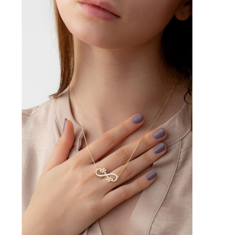 Audrey Personalized Infinity Double Name Necklace