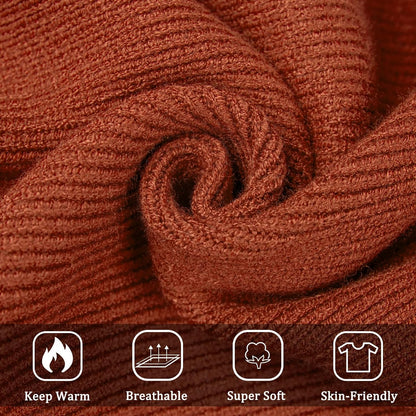 Robe Pull Femme Elégant Robe Tricoté Col V